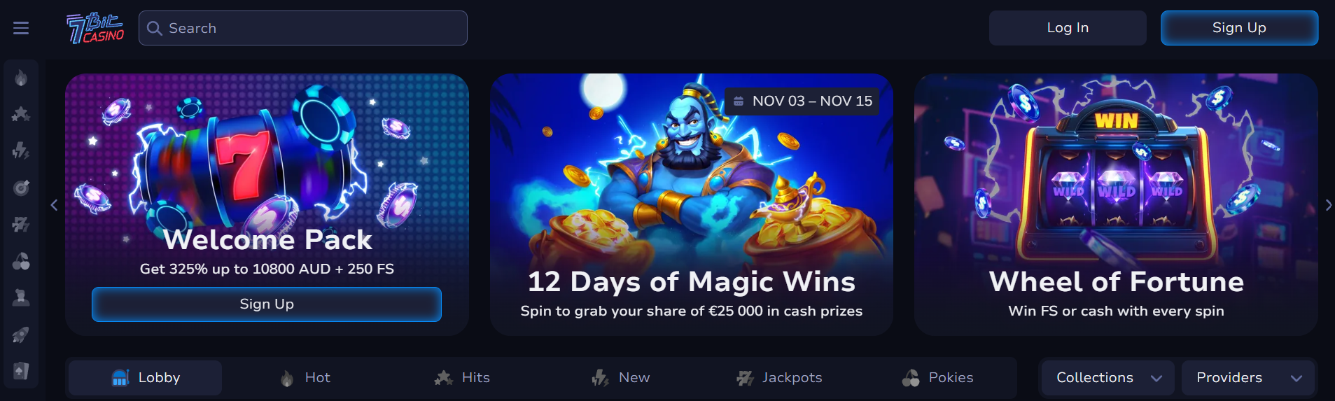 7bit Casino interface