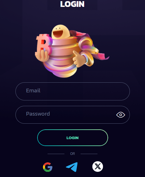 21Bit Casino login screen