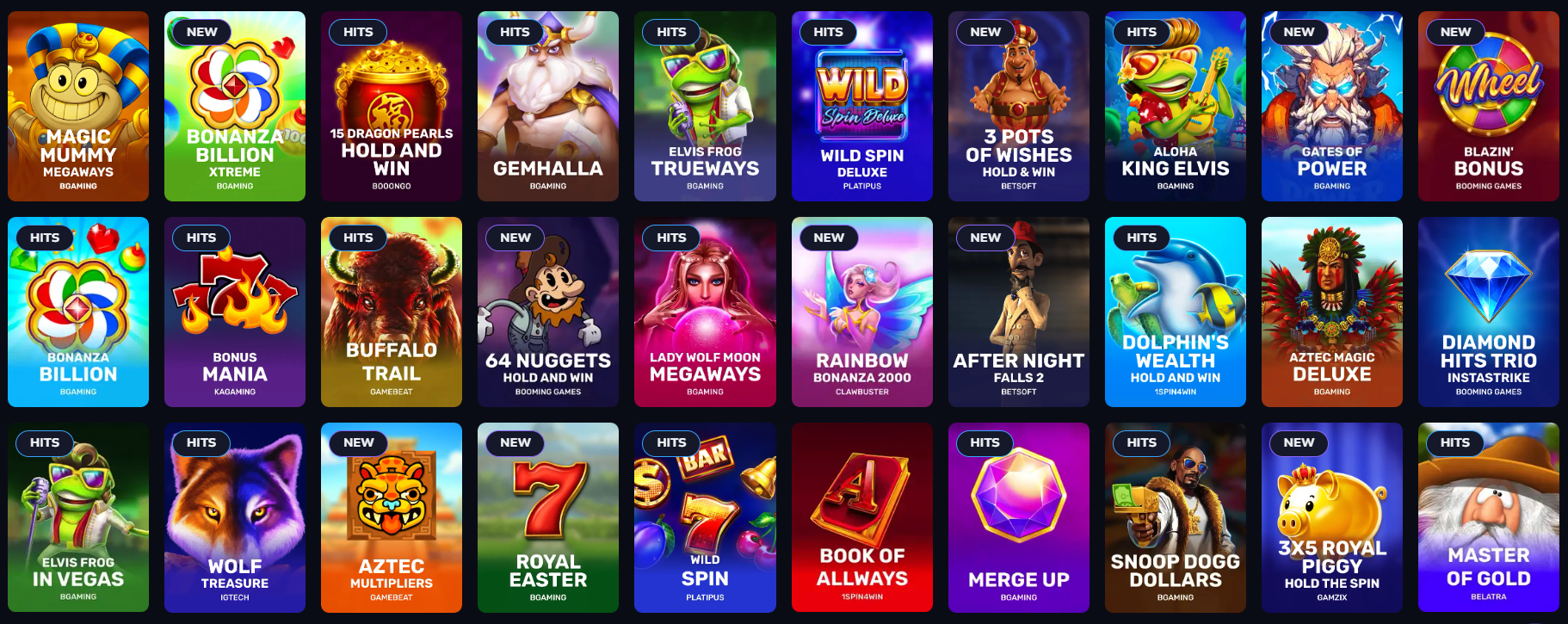 7Bit Casino pokies lobby