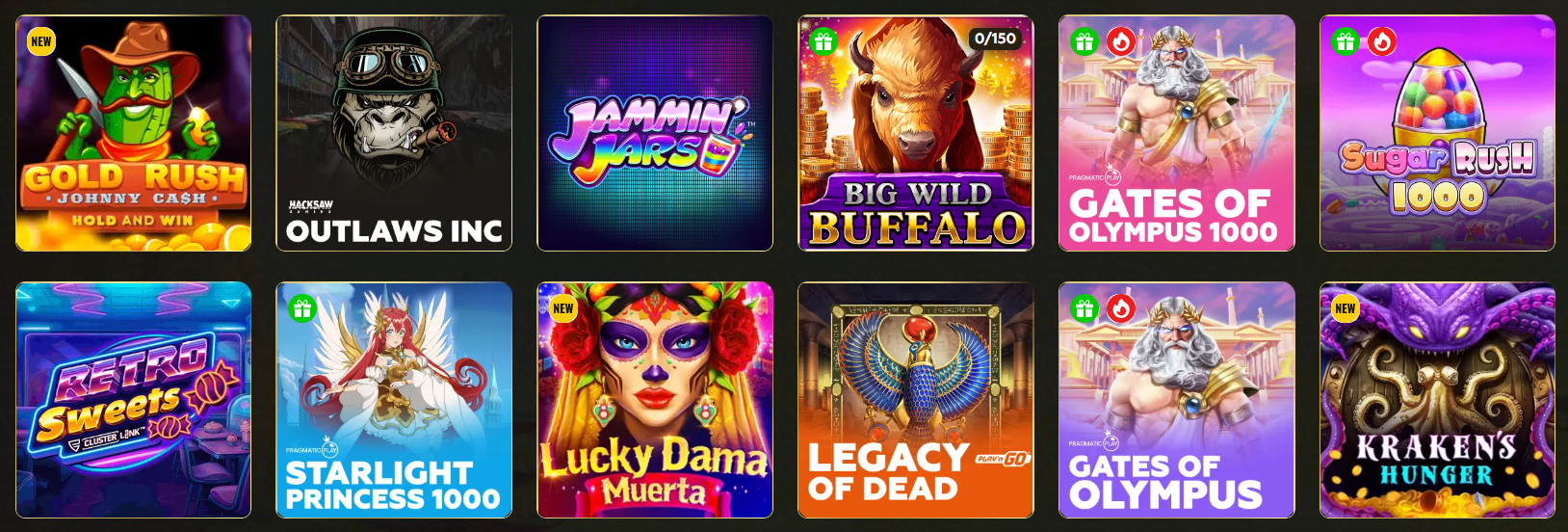Asino Casino slots and games lobby