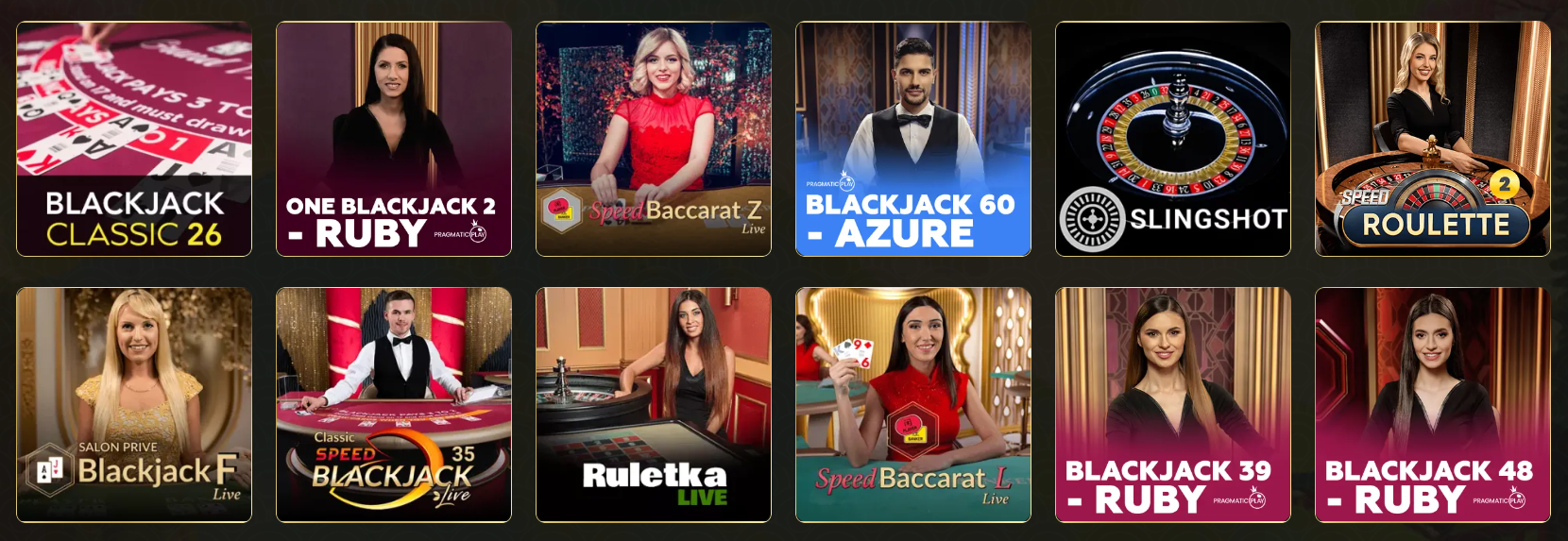 Asino Casino live dealer tables