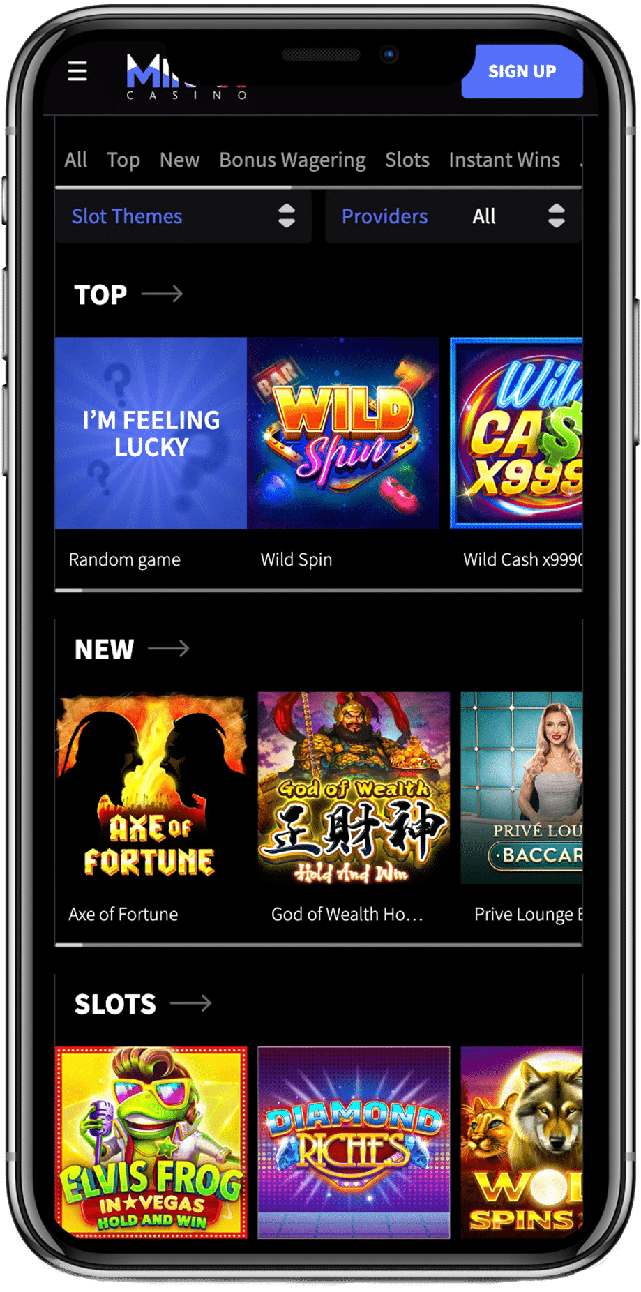 Mirax Casino mobile site