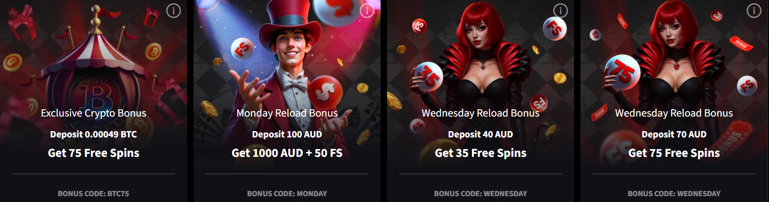 Mirax Casino reload bonus offers