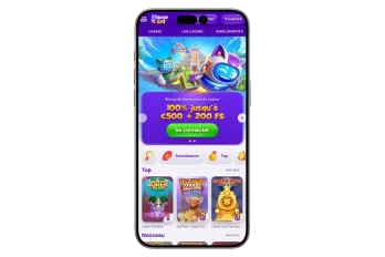 Robocat Casino mobile site on iPhone