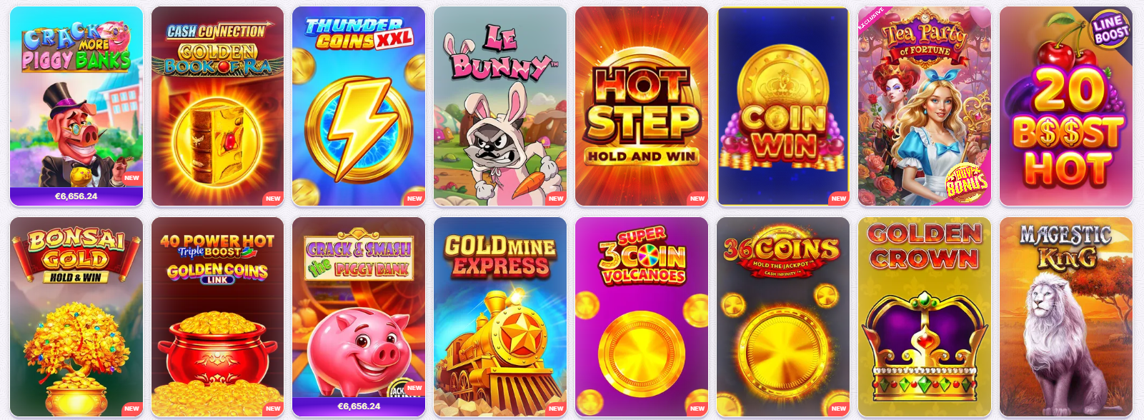 Robocat Casino pokies and games lobby